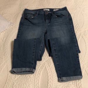 Jessica Simpson Rolled Top Skinny Jeans Size 27
